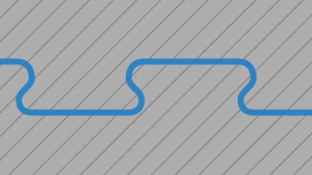 Puzzlový spoj s lehce zaokrouhleným zkosením