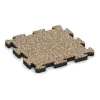 Vnitřní podlahová dlaždice puzzle von WARCO im Farbdesign Travertin mit den Abmessungen 500 x 500 x 40 mm. Produktfoto von Artikel 5935 in der Aufsicht von schräg vorne.