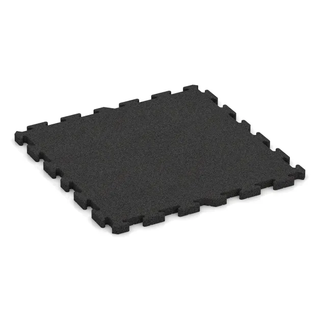 Sportovní krytina pro psy HD von WARCO im Farbdesign Antracit mit den Abmessungen 1000 x 1000 x 40 mm. Produktfoto von Artikel 4076 in der Aufsicht von schräg vorne.