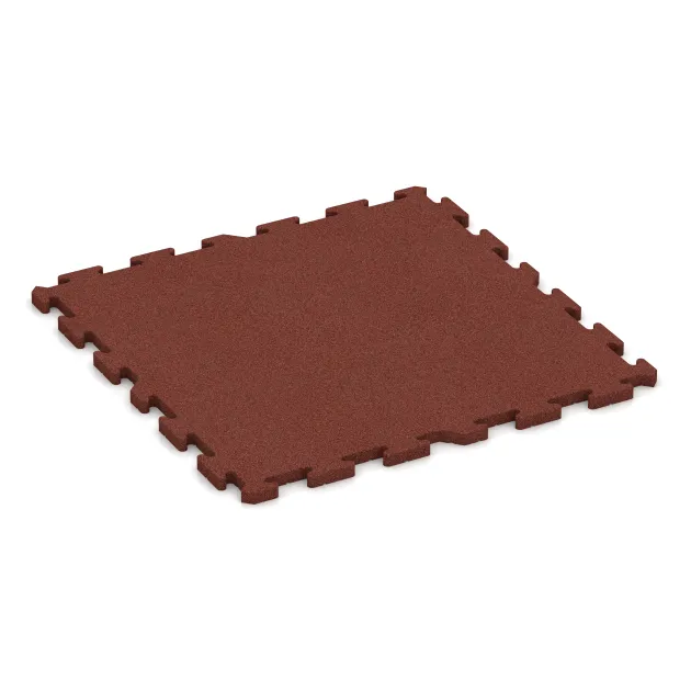 Podlahová krytina pro psy von WARCO im Farbdesign Cihlově červená mit den Abmessungen 1000 x 1000 x 30 mm. Produktfoto von Artikel 3355 in der Aufsicht von schräg vorne.