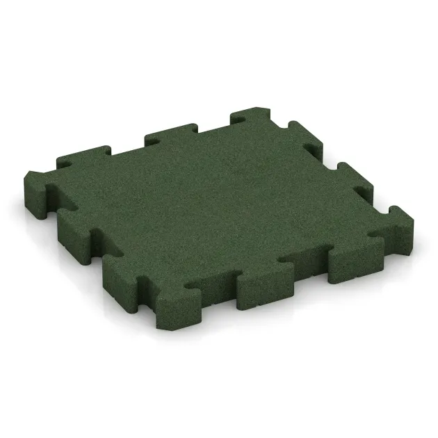 Venkovní dlaždice na klik von WARCO im Farbdesign Trávově zelená mit den Abmessungen 500 x 500 x 60 mm. Produktfoto von Artikel 3182 in der Aufsicht von schräg vorne.