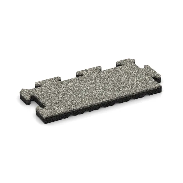 Okrajová dlaždice HD von WARCO im Farbdesign Světlý granit mit den Abmessungen 500 x 235 x 30 mm. Produktfoto von Artikel 4881 in der Aufsicht von schräg vorne.