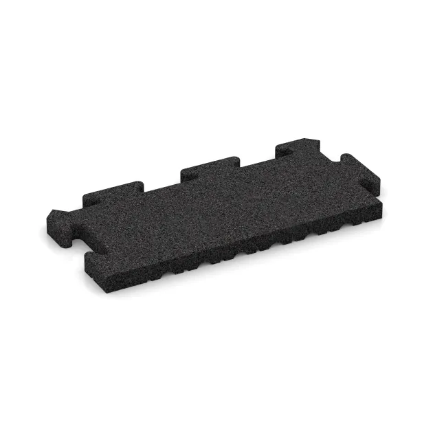 Okrajová dlaždice von WARCO im Farbdesign Antracit mit den Abmessungen 500 x 235 x 30 mm. Produktfoto von Artikel 4925 in der Aufsicht von schräg vorne.