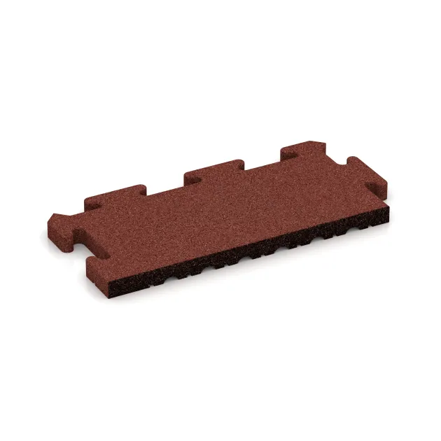 Okrajová dlaždice HD von WARCO im Farbdesign Cihlově červená mit den Abmessungen 500 x 235 x 30 mm. Produktfoto von Artikel 4913 in der Aufsicht von schräg vorne.