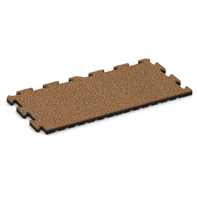 Okrajová dlaždice HD von WARCO im Farbdesign Terra Cotta mit den Abmessungen 1000 x 485 x 30 mm. Produktfoto von Artikel 5042 in der Aufsicht von schräg vorne.