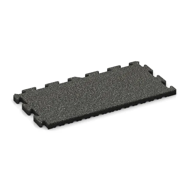 Okrajová dlaždice HD von WARCO im Farbdesign Tmavě šedý granit mit den Abmessungen 1000 x 485 x 40 mm. Produktfoto von Artikel 5133 in der Aufsicht von schräg vorne.