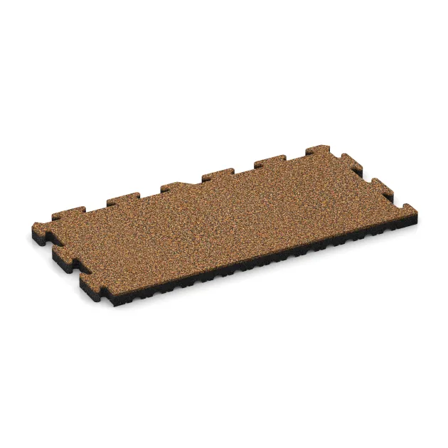 Okrajová dlaždice HD von WARCO im Farbdesign Terra Cotta mit den Abmessungen 1000 x 485 x 40 mm. Produktfoto von Artikel 5120 in der Aufsicht von schräg vorne.