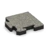 Rohová dlaždice HD von WARCO im Farbdesign Světlý granit mit den Abmessungen 235 x 235 x 40 mm. Produktfoto von Artikel 4982 in der Aufsicht von schräg vorne.