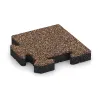 Rohová dlaždice HD von WARCO im Farbdesign Kůra a Basto mit den Abmessungen 235 x 235 x 40 mm. Produktfoto von Artikel 4987 in der Aufsicht von schräg vorne.