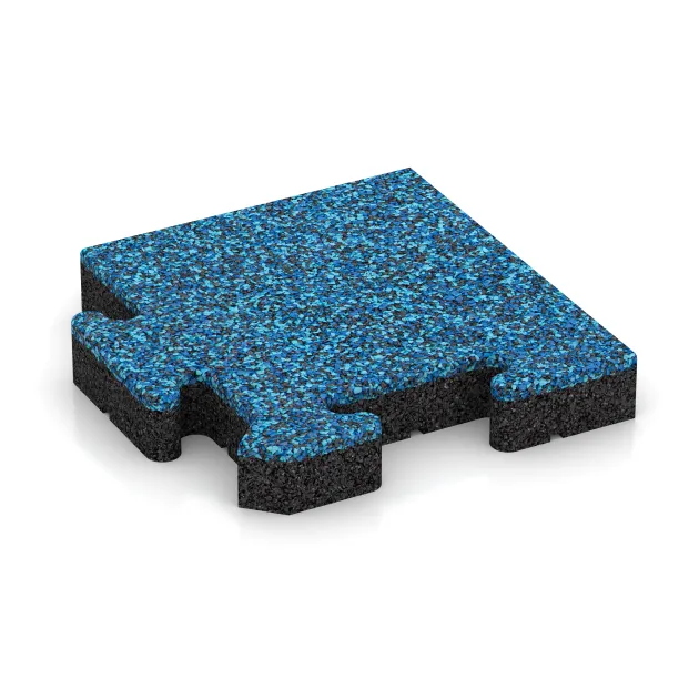 Rohová dlaždice von WARCO im Farbdesign Atlantik mit den Abmessungen 235 x 235 x 40 mm. Produktfoto von Artikel 4961 in der Aufsicht von schräg vorne.