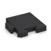 Rohová dlaždice HD Fine von WARCO im Farbdesign Antracit mit den Abmessungen 235 x 235 x 40 mm. Produktfoto von Artikel 4993 in der Aufsicht von schräg vorne.