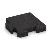 Rohová dlaždice HD von WARCO im Farbdesign Antracit mit den Abmessungen 235 x 235 x 40 mm. Produktfoto von Artikel 4999 in der Aufsicht von schräg vorne.
