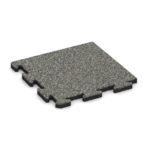 Rohová dlaždice HD von WARCO im Farbdesign Šedý granit mit den Abmessungen 485 x 485 x 30 mm. Produktfoto von Artikel 5062 in der Aufsicht von schräg vorne.