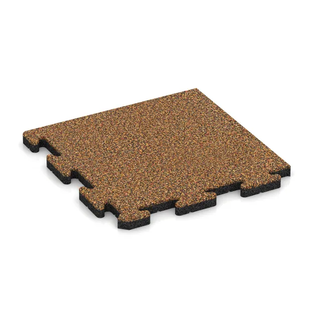 Rohová dlaždice HD von WARCO im Farbdesign Terra Cotta mit den Abmessungen 485 x 485 x 30 mm. Produktfoto von Artikel 5055 in der Aufsicht von schräg vorne.