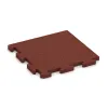 Rohová dlaždice von WARCO im Farbdesign Cihlově červená mit den Abmessungen 485 x 485 x 30 mm. Produktfoto von Artikel 5074 in der Aufsicht von schräg vorne.