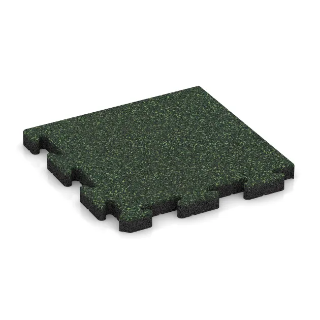 Rohová dlaždice HD von WARCO im Farbdesign Anglický trávník mit den Abmessungen 485 x 485 x 40 mm. Produktfoto von Artikel 5143 in der Aufsicht von schräg vorne.
