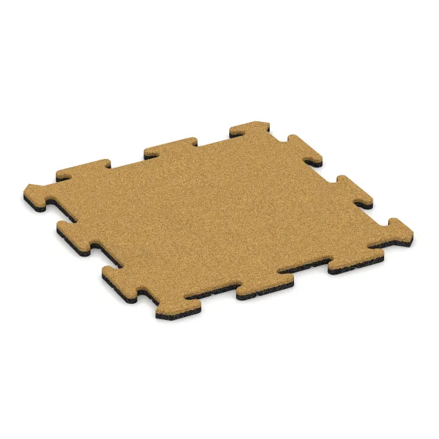 Fitness podložka 18 mm von WARCO im Farbdesign Citronová žlutá mit den Abmessungen 500 x 500 x 18 mm. Produktfoto von Artikel 6204 in der Aufsicht von schräg vorne.