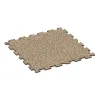 Vnitřní podlahová dlaždice puzzle von WARCO im Farbdesign Travertin mit den Abmessungen 1000 x 1000 x 18 mm. Produktfoto von Artikel 5953 in der Aufsicht von schräg vorne.
