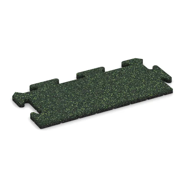 Okrajová dlaždice von WARCO im Farbdesign Anglický trávník mit den Abmessungen 500 x 235 x 18 mm. Produktfoto von Artikel 4699 in der Aufsicht von schräg vorne.