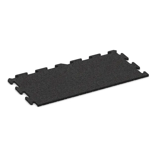 Okrajová dlaždice HD von WARCO im Farbdesign Antracit mit den Abmessungen 1000 x 485 x 18 mm. Produktfoto von Artikel 4839 in der Aufsicht von schräg vorne.