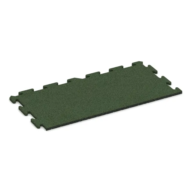 Okrajová dlaždice HD von WARCO im Farbdesign Trávově zelená mit den Abmessungen 1000 x 485 x 18 mm. Produktfoto von Artikel 4838 in der Aufsicht von schräg vorne.