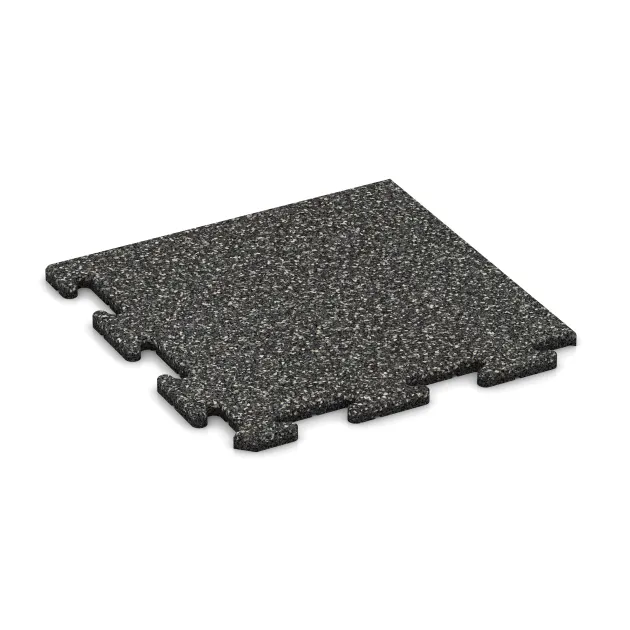 Rohová dlaždice von WARCO im Farbdesign Tmavě šedý granit mit den Abmessungen 485 x 485 x 18 mm. Produktfoto von Artikel 4769 in der Aufsicht von schräg vorne.