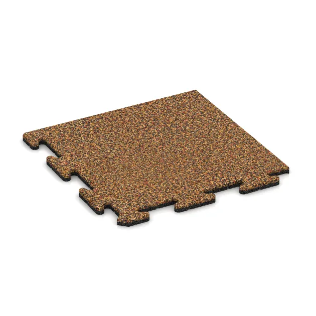 Rohová dlaždice von WARCO im Farbdesign Terra Cotta mit den Abmessungen 485 x 485 x 18 mm. Produktfoto von Artikel 4759 in der Aufsicht von schräg vorne.