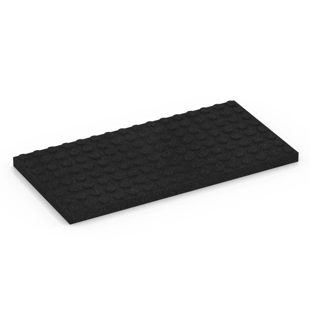 Stable Comfort Tile von WARCO im Farbdesign Antracit mit den Abmessungen 100 x 50 x 5 cm. Produktfoto von Artikel 6648 in der Aufsicht von schräg vorne.