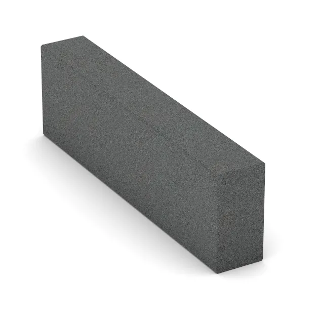 Schod z gumového granulátu von WARCO im Farbdesign Šedá břidlice mit den Abmessungen 1000 x 300 x 150 mm. Produktfoto von Artikel 2601 in der Aufsicht von schräg vorne.