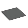Edge tile (one chamfered side) von WARCO im Farbdesign Šedá břidlice mit den Abmessungen 500 x 500 x 30 mm. Produktfoto von Artikel 0424 in der Aufsicht von schräg vorne.