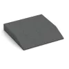 Edge tile (one chamfered side) von WARCO im Farbdesign Šedá břidlice mit den Abmessungen 500 x 500 x 80 mm. Produktfoto von Artikel 0454 in der Aufsicht von schräg vorne.