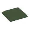 Corner tile (two chamfered sides) von WARCO im Farbdesign Trávově zelená mit den Abmessungen 500 x 500 x 45 mm. Produktfoto von Artikel 0477 in der Aufsicht von schräg vorne.