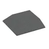 Corner tile (two chamfered sides) von WARCO im Farbdesign Šedá břidlice mit den Abmessungen 500 x 500 x 80 mm. Produktfoto von Artikel 0496 in der Aufsicht von schräg vorne.