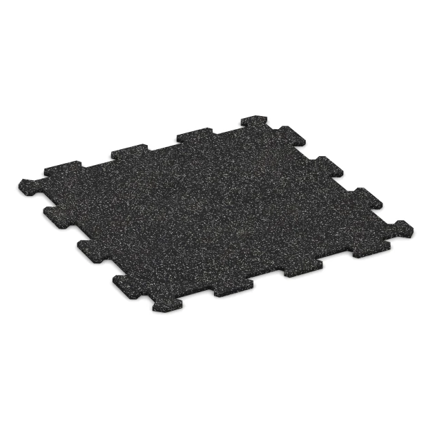 Sportovní podlaha Kompakt von WARCO im Farbdesign Lehce šedě posypaná mit den Abmessungen 485 x 485 x 8 mm | 0,235 m². Produktfoto von Artikel 0920 in der Aufsicht von schräg vorne.