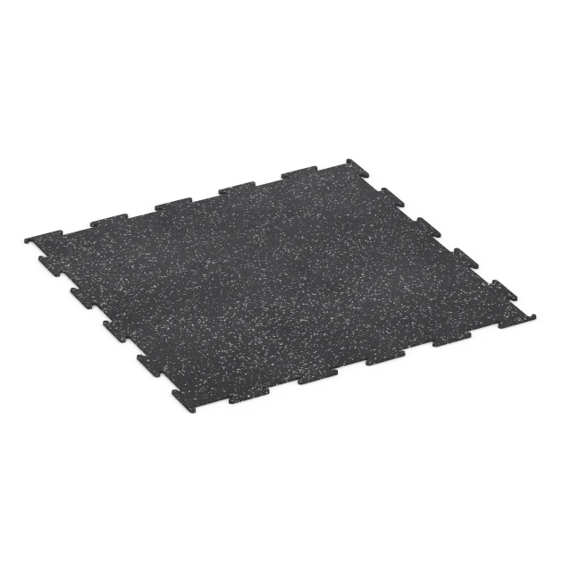 Sportovní podlaha Kompakt von WARCO im Farbdesign Lehce šedě posypaná mit den Abmessungen 100 × 100 × 0,8 cm. Produktfoto von Artikel 6452 in der Aufsicht von schräg vorne.