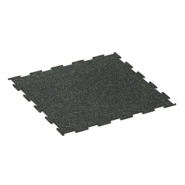 Sportovní podlaha Kompakt von WARCO im Farbdesign Lehký zelený posypaný mit den Abmessungen 100 × 100 × 0,8 cm. Produktfoto von Artikel 6453 in der Aufsicht von schräg vorne.