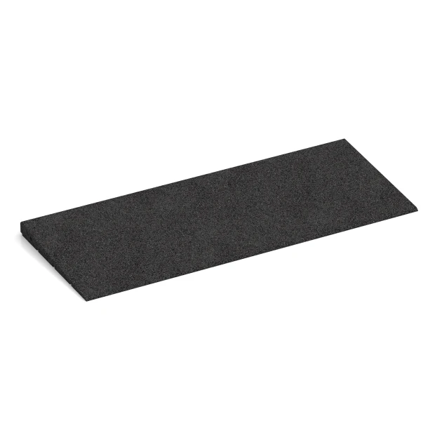 Prahová rampa 75 cm von WARCO im Farbdesign Antracit mit den Abmessungen 75 x 30 cm | 8 < 30 mm. Produktfoto von Artikel 2348 in der Aufsicht von schräg vorne.