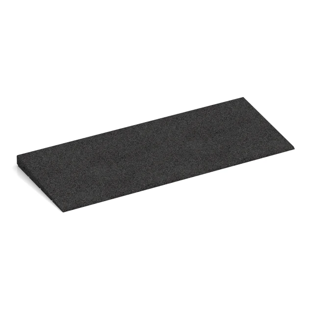 Prahová rampa 75 cm von WARCO im Farbdesign Antracit mit den Abmessungen 75 x 30 cm | 8 < 35 mm. Produktfoto von Artikel 2388 in der Aufsicht von schräg vorne.