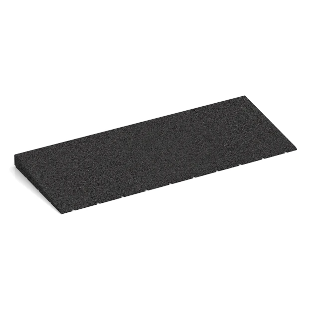Prahová rampa 75 cm von WARCO im Farbdesign Antracit mit den Abmessungen 75 x 30 cm | 8 < 40 mm. Produktfoto von Artikel 2428 in der Aufsicht von schräg vorne.