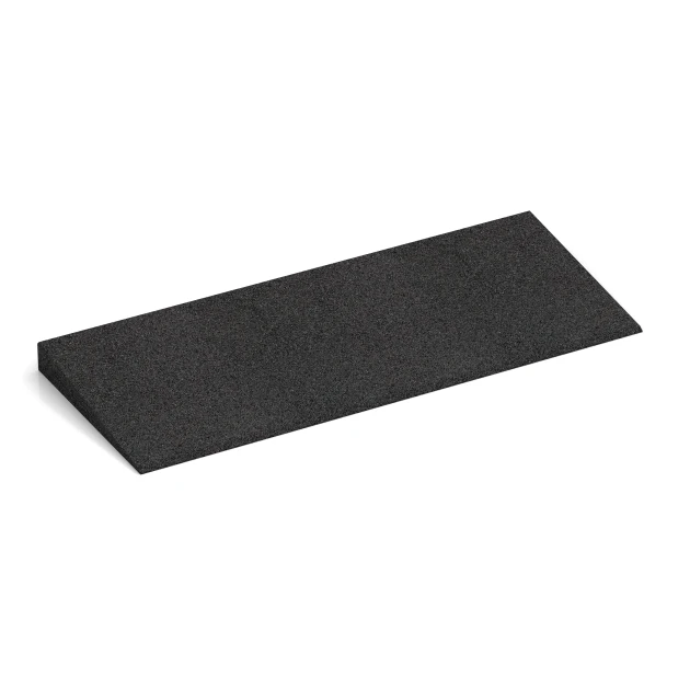 Prahová rampa 75 cm von WARCO im Farbdesign Antracit mit den Abmessungen 75 x 30 cm | 8 < 45 mm. Produktfoto von Artikel 2468 in der Aufsicht von schräg vorne.