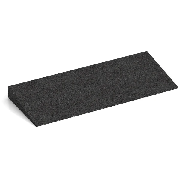 Prahová rampa 75 cm von WARCO im Farbdesign Antracit mit den Abmessungen 75 x 30 cm | 8 < 65 mm. Produktfoto von Artikel 2548 in der Aufsicht von schräg vorne.