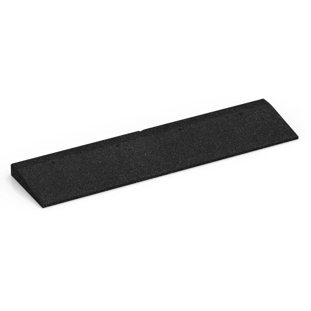Nájezdová rampa na práh von WARCO im Farbdesign Antracit mit den Abmessungen 100 × 25 cm | 1 < 5 cm. Produktfoto von Artikel 6598 in der Aufsicht von schräg vorne.