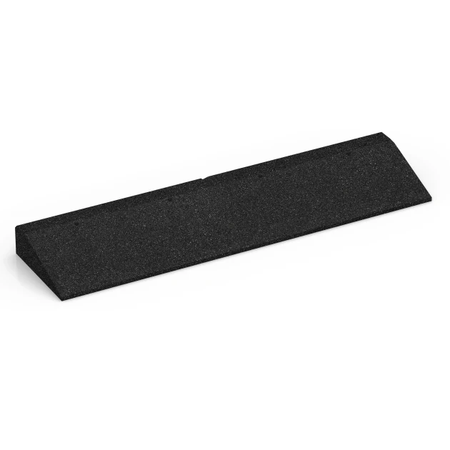Nájezdová rampa na práh von WARCO im Farbdesign Antracit mit den Abmessungen 100 × 25 cm | 1 < 8 cm. Produktfoto von Artikel 6601 in der Aufsicht von schräg vorne.