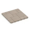 Blokový vzor – Terasové dlaždice von WARCO im Farbdesign Vanilka mit den Abmessungen 38,5 x 38,5 x 2 cm. Produktfoto von Artikel 6331 in der Aufsicht von schräg vorne.