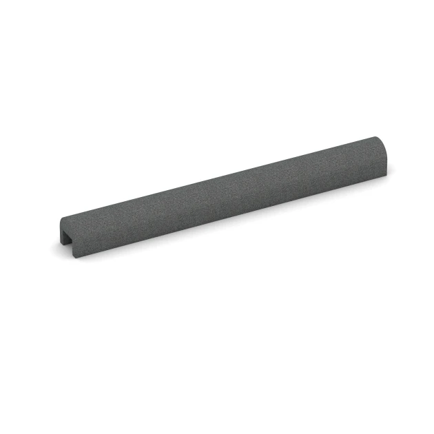 Rubber Kerb Cap von WARCO im Farbdesign Břidlicová šedá mit den Abmessungen 100 x 10 x 10 – [5 x 5] cm. Produktfoto von Artikel 2583 in der Aufsicht von schräg vorne.