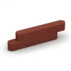 Gumový obrubník von WARCO im Farbdesign Cihlově červená mit den Abmessungen 100 x 15 x 30 cm. Produktfoto von Artikel 6640 in der Aufsicht von schräg vorne.