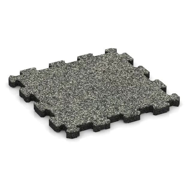 Schodová dlaždice von WARCO im Farbdesign Šedý granit mit den Abmessungen 306 x 306 x 20 mm. Produktfoto von Artikel 5423 in der Aufsicht von schräg vorne.