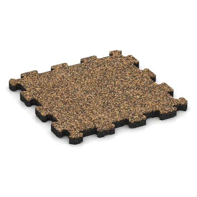 Schodová dlaždice von WARCO im Farbdesign Maroko mit den Abmessungen 306 x 306 x 20 mm. Produktfoto von Artikel 5435 in der Aufsicht von schräg vorne.