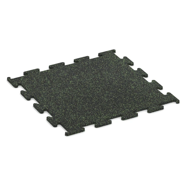 Fitness Performance Elite Tréninková Podlaha von WARCO im Farbdesign Lehký zelený posypaný mit den Abmessungen 100 x 100 x 2 cm | 1,00 m². Produktfoto von Artikel 6979 in der Aufsicht von schräg vorne.