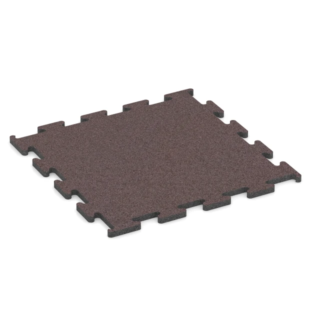 Fitness Performance Elite gumová podlaha do fitness von WARCO im Farbdesign Minerální červená mit den Abmessungen 50 x 50 x 1,5 cm | 0,25 m². Produktfoto von Artikel 6153 in der Aufsicht von schräg vorne.